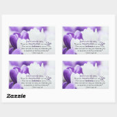 John 11:25 Ich bin die Auferstehung und das Leben, Rechteckiger Aufkleber (Blatt)