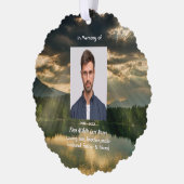 John 11: 25, Scripture Memorial Keepsake Ornament Karte (Links)