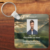 John 11: 25, Scripture Memorial Keepsake Schlüsselanhänger (Vorderseite)