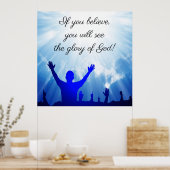 John 11:40 poster (Küche)