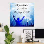 John 11:40 poster (Heimbüro)