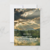 John 11 Scripture Celebration of Life Service Einladung (Vorderseite)