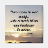 John 12:46 magnet (Vorne)