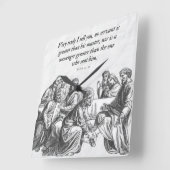 John 13:16 Christliche Bibel Jesus Wall Uhr (Winkel)