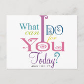 John 13:1-17 Wash Disciples Feet Scripture-Wear Postkarte (Vorderseite)