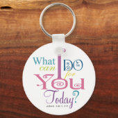 John 13:1-17 Wash Disciples Feet Scripture-Wear Schlüsselanhänger (Vorderseite)