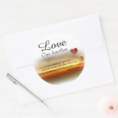 John 13:34-35 Liebe einander Aufkleber (Umschlag)