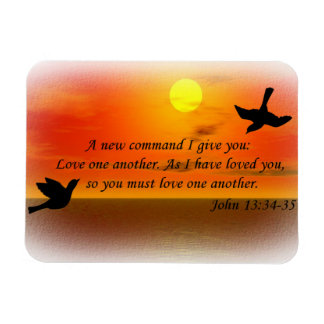 John 13:34-35 Liebe Magnet