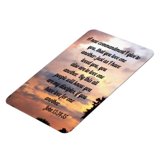 John 13:34-35 magnet (Linke Seite)