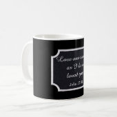 John 13:34 — Kaffee-Tasse Kaffeetasse (Vorderseite Links)