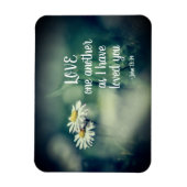 John 13:34 Liebe einander, wie ich dich geliebt ha Magnet (Vertikal)