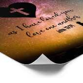 John 13:34 poster (Ecke)