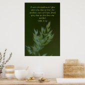 John 13:34 poster (Küche)