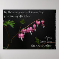 John 13:35 - Liebe für einander Poster