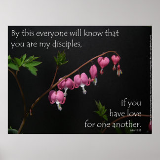John 13:35 - Liebe für einander Poster