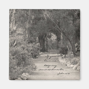 John 14:15 path Foto Magnet