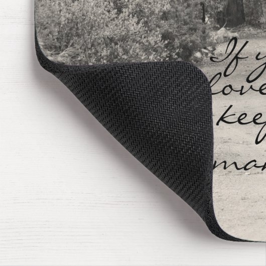 John 14:15 path Foto Mousepad (Ecke)