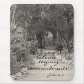 John 14:15 path Foto Mousepad (Vorne)