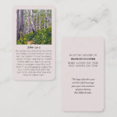 John 14:1-3 Customizable Sympathy Card Visitenkarte (Vorne/Hinten)