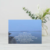 JOHN 14:1:3 Heilige Feier des Lebens Einladung (Stehend Vorderseite)