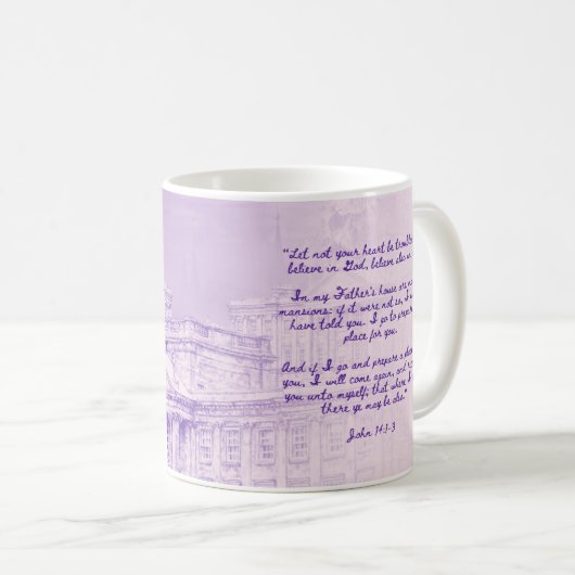 John 14:1-3 - Kaffee-Tasse Kaffeetasse (VorderseiteRechts)