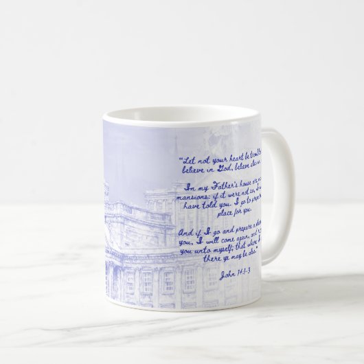 John 14:1-3 - Kaffee-Tasse Kaffeetasse (VorderseiteRechts)