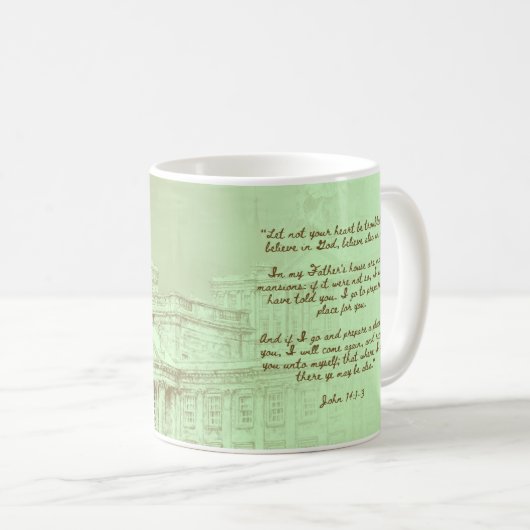 John 14:1-3 - Kaffee-Tasse Kaffeetasse (VorderseiteRechts)