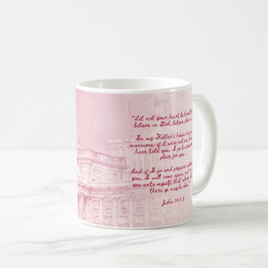 John 14:1-3 - Kaffee-Tasse Kaffeetasse (VorderseiteRechts)