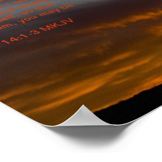 John 14:1-3 Poster (Ecke)