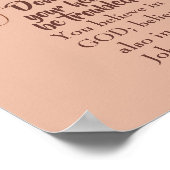 John 14:1 Lasse nicht, dass dein Herz in Schwierig Poster (Ecke)