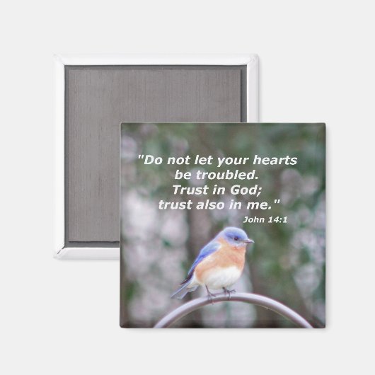 John 14:1 magnet (Vorderseite/Rückseite)