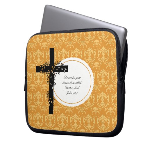 John 14:1 Notebook- oder Netbook Carrier Sleeve (Vorderseite Links)