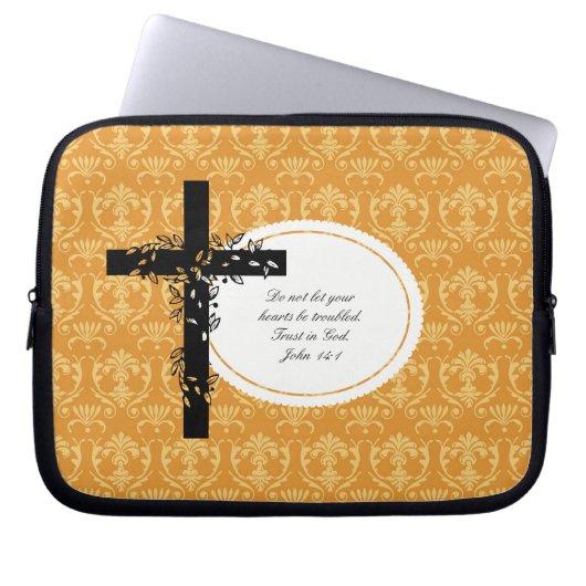 John 14:1 Notebook- oder Netbook Carrier Sleeve (Vorderseite)