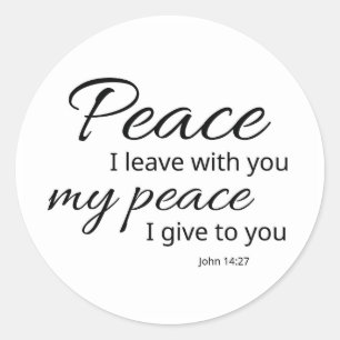 John 14:27 Aufkleber Frieden gebe ich euch