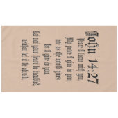 John-14:27   Bibel-Vers-kundenspezifisches Tischdecke (Vorderseite (Horizontal))
