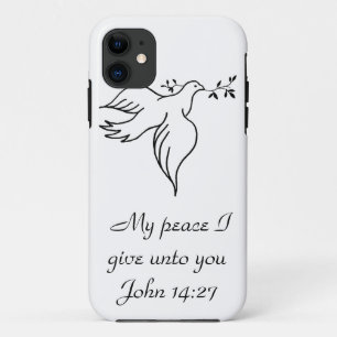 John 14:27 Bibelverse Religion Christentum Dove Case-Mate iPhone Hülle