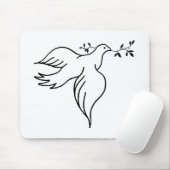 John 14:27 Christentum Taube Vogelflügel Flug Mousepad (Mit Mouse)