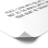 John 14:27 Friede, den ich mit dir Verlassen habe, Poster (Ecke)