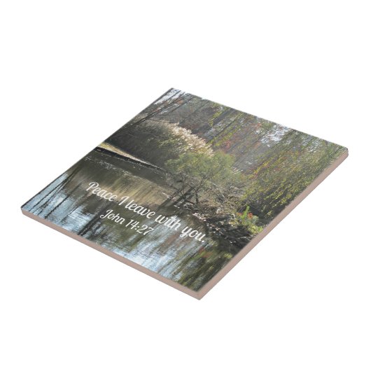 John 14:27 Friede verließ ich mit dir. Fliese (Seite)