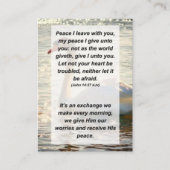 John 14:27 Friede verließ ich mit dir, mein Friede Begleitkarte (Vorderseite)