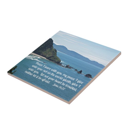 John 14:27 Friede verließ ich mit dir, mein Friede Fliese (Seite)