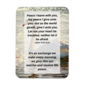 John 14:27 Friede verließ ich mit dir, mein Friede Magnet (Vertikal)