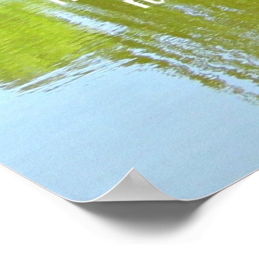 John 14:27 Friede verließ ich mit dir.. Poster (Ecke)