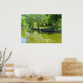 John 14:27 Friede verließ ich mit dir.. Poster (Küche)