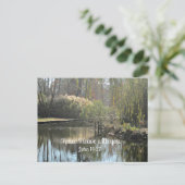 John 14:27 Friede verließ ich mit dir. Postkarte (Stehend Vorderseite)