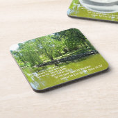 John 14:27 Friede verließ ich mit dir.. Untersetzer (Linke Seite)