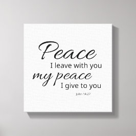 John 14:27 Leinwand | Frieden hinterlasse ich euch