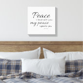 John 14:27 Leinwand | Frieden hinterlasse ich euch (Insitu (Schlafzimmer))