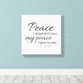 John 14:27 Leinwand | Frieden hinterlasse ich euch (Insitu (Holzboden))