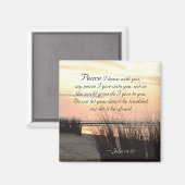 John 14:27 Mein Frieden, den ich dir gebe, Bibel V Magnet (Vorderseite/Rückseite)